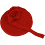 Knitted Tube, christmas red, W: 22 mm, 10 m/ 1 roll
