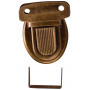 Prym Bag lock Soft Steel Antique Brass26x35mm