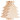 Infinity Hearts Gift Tags Christmas Tree Wood Nature 8.7x6.4cm - 5 pcs
