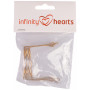 Infinity Hearts Elf Dollglasses Metal Gold 50mm - 5 pcs