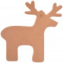 Infinity Hearts Gift Tags Reindeer Carton Brown 9x7cm - 10 pcs