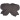 Infinity Hearts Gift Tags Bow Carton Black 4.7x5.7cm - 10 pcs