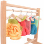 fromWOOD Mini Clothes Stand With Hangers Wood 31x18x31cm