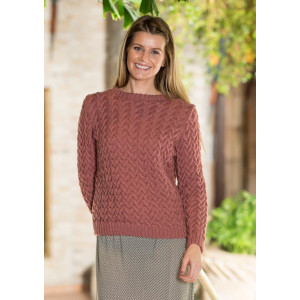 Mayflower Cable Sweater - Knitted Jumper Pattern Size S - XXXL