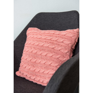 Mayflower Pillow with Cables - Pillow Knitting Pattern