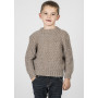 Mayflower Boy's Sweater in Heathered Look - Sweater Knitting Pattern Size 2 - 10 years