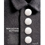 SeeMe Reflective Buttons Round White 28mm - 4 pcs