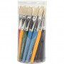 Kids Paint Brushes, L: 19 cm, W: 15 mm, flat, 30 pc/ 1 pack