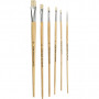 Nature Line Brushes, L: 27,5-33 cm, W: 5-19 mm, flat, 64 pc/ 1 pack