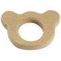 Ring Wood Bear 6,2x4,5cm - 1 piece