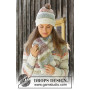 Fading Sunset by DROPS Design - Knitted Hat and Scarf Pattern Sizes S - L