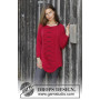 Red Tulip by DROPS Design - Knitted Jumper Pattern Sizes S - XXXL