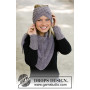 The Winter Way by DROPS Design - Knitted Set with Head Band, Shawl and Wrist Warmers Pattern Sizes S - XL