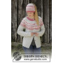 Hint of Heather by DROPS Design - Knitted Jacket Pattern Sizes S - XXXL