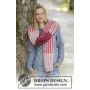 Raspberry Hug by DROPS Design - Knitted Scarf Pattern 173x32 cm