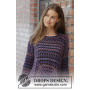 Squared Plum by DROPS Design - Crocheted Tunic Pattern Sizes S - XXXL