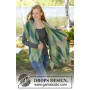 Forest Fling by DROPS Design - Knitted Shawl Pattern 162x42 cm