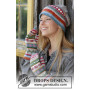 Happy Winter by DROPS Design - Knitted Hat and Mittens Pattern Sizes S - L
