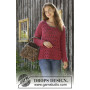 Last Harvest by DROPS Design - Crocheted Jumper Pattern Sizes S - XXXL