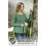 Green Echo Jacket by DROPS Design - Knitted Jacket Pattern Sizes S - XXXL