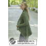 Green Envy by DROPS Design - Crocheted Jacket Pattern Sizes S - XXXL