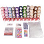 Infinity Hearts Rose Huge Teddy Crochet Package - 6 kg. Yarn - 12X10 colors