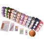 Infinity Hearts Rose Huge Knitting Package 80cm Circular Knitting Needles - 6 kg. Yarn - 12X10 colours