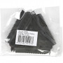 Rubber Texture Combs, black, size 9 cm, 3 pc/ 1 pack