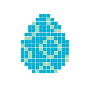 Easteregg Blue Pixelhobby - Easter Beadpattern