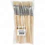 Nature Line Brushes, L: 20 cm, W: 15 mm, flat, 12 pc/ 12 pack