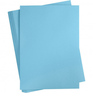 Cardboard, light blue, A2, 420x594 mm, 180 g, 100 sheets/ 1 pk 
