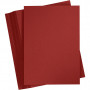 Card, dark red, A4, 210x297 mm, 180 g, 100 sheet/ 1 pack