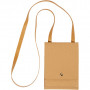 Faux Leather Shoulder Bag, light brown, H: 18 cm, L: 13 cm, 350 g, 1 pc