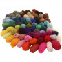 Wool for Needle felting 86x10 g Ass. colours