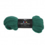 Carded Wool, 21 micron, 100 g, green