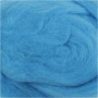 Carded Wool, 21 micron, 100 g, turquoise