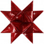 Star Strips, W: 25+40 mm, D: 11.5+18.5 cm, 16 strips, red, red glitter