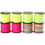 Polyester Cord, thickness 1 mm, 8x28 m, neonfarver