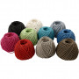 Paper yarn, thickness 2.5-3 mm, 10x40 m/ 1 pk, 10x150 g