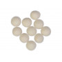 Felt Balls Wool 20mm Off White W1 - 10 pcs