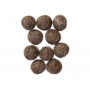 Felt Balls Wool 20mm Dark Brown Mix - 10 pcs