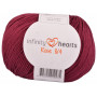 Infinity Hearts Rose 8/4 Yarn Unicolor 24 Bordeaux Red