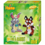 Hama Midi Gift Box 3247 3D Fox & Rabbit