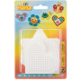 Hama Midi Pack 4570 Round, Heart, Star, Square & Hexagon Pegboard White - 5 pcs.