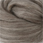Carded Wool, 21 micron, 100 g, natural grey