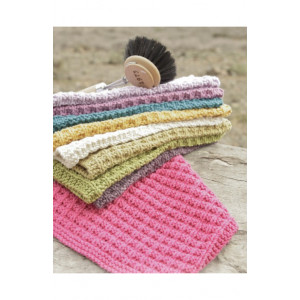 Waffle Love by DROPS Design - Knitted Cloth Pattern 21x21 cm