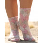 Fair and Square by DROPS Design - Knitted Socks with Squared Design Pattern size 35 - 43