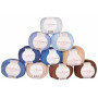 Infinity Hearts Rose 8/4 Colour Pack 16 Shades of Brown and Blue - 10 pcs