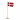 Knitted Dannebrogs flag by Rito Krea - Flag Knitting pattern 8x12cm