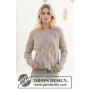 Footprints in the Sand by DROPS Design - Knitted Jumper Pattern Sizes S - XXXL